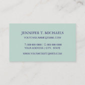 Seeanker und Seil-Muster Visitenkarte (Rückseite)