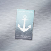 Seeanker-Wasser lässt magnetisches fallen Magnetische Visitenkarte (Beispiel)