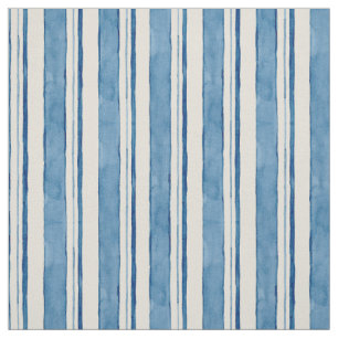 SeeAquarell-handgemaltes gestreiftes Muster Stoff