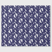 SeeBabyblaumuster Geschenkpapier (Flach)