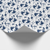 SeeBabyblaumuster Geschenkpapier (Ecke)