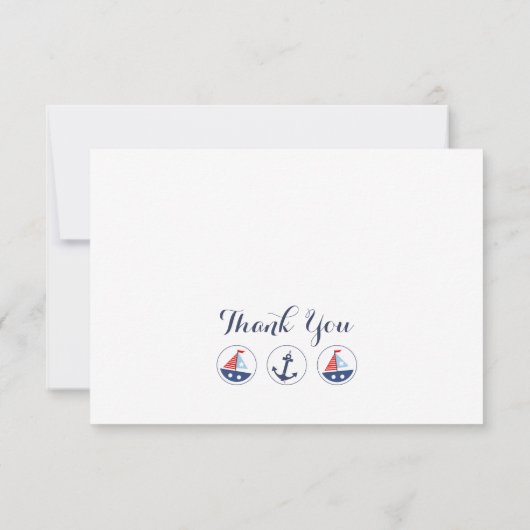 SeeBabyparty danken Ihnen zu kardieren Dankeskarte (Rückseite)