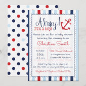 SeeBabyparty-Einladung für einen Jungen Einladung (Vorne/Hinten)