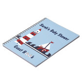 SeeBabyparty-Ozean-Szenen-Gast-Buch Notizblock (Linke Seite)