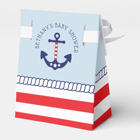 SeeBabyparty-patriotischer Anker danken Ihnen Geschenkschachtel (Rückseite)