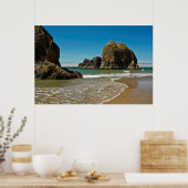 Seebäche, Flut, Ozeanseite, Oregon, USA Poster (Küche)