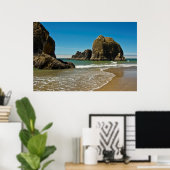 Seebäche, Flut, Ozeanseite, Oregon, USA Poster (Heimbüro)