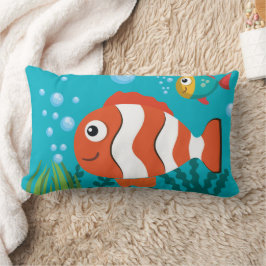 Seebad-Muster mit Meeresalgen Lendenkissen