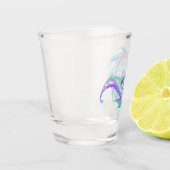 Seebad-Sketch in Neon Schnapsglas (Links)