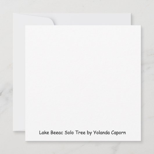 Seebad Solo Tree Flachkarte (Rückseite)