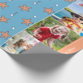 Seebad Stars und Musiknoten Gerne zum Geburtstag F Geschenkpapier (Ecke)