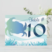 Seebad-Tischnummer8 Einladung (Stehend Vorderseite)