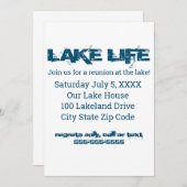 Seebad Wiedersehen Einladung (Vorne/Hinten)