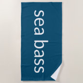 Seebarsch Strandtuch (Vorderseite)