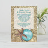 Seebarsch, tropische Weihnachtsfeier Einladung (Stehend Vorderseite)