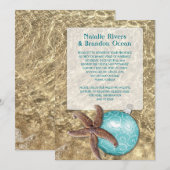 Seebarsch, tropische Weihnachtsfeier Einladung (Vorne/Hinten)