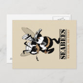 Seebäume Wir bauen Wir kämpfen gegen Postkarte (Vorne/Hinten)