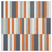 Seebauweise, Streifen Orange, blau Stoff (Muster)