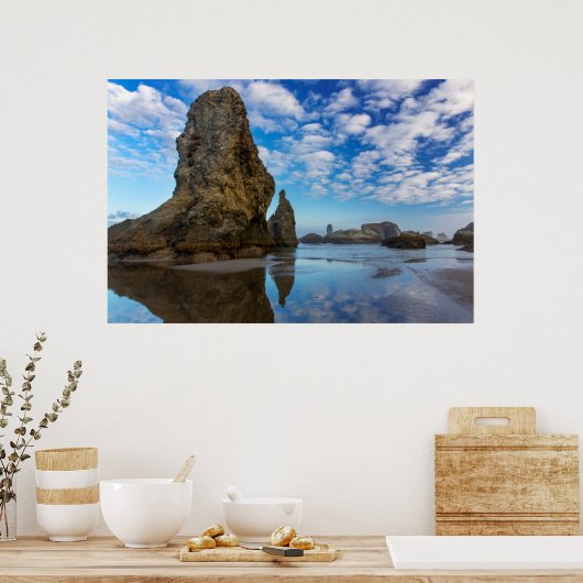 Seebecken am Bandon Beach in Bandon, Oregon 1 Poster (Küche)