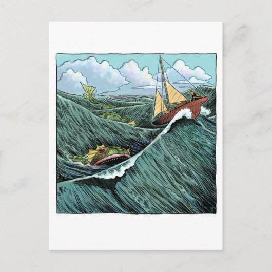 Seebewohner Postkarte (Vorderseite)