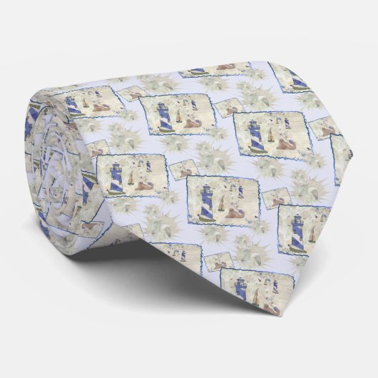 Seebild Krawatte (Gerollt)