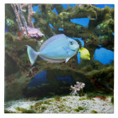 Seeblau-Fische Fliese (Vorderseite)