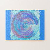 Seeblaue Locken Puzzle (Horizontal)