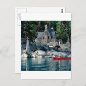 Seeblick bei Canoe Tahoe Postkarte (Vorne/Hinten)