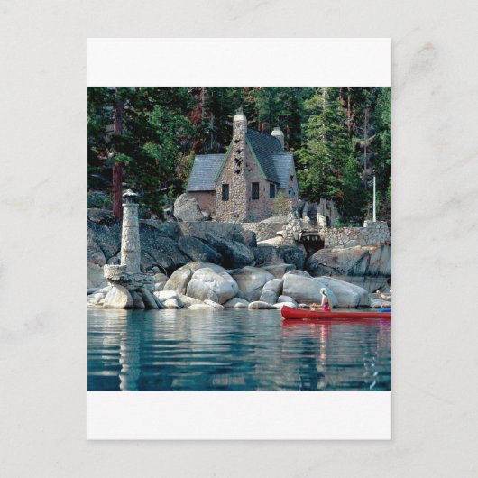 Seeblick bei Canoe Tahoe Postkarte (Vorderseite)