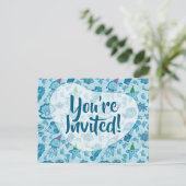 Seeblick Einladung Postkarte (Stehend Vorderseite)