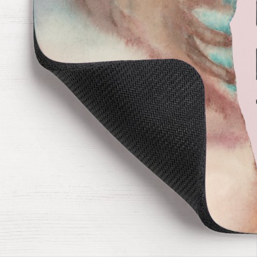 Seeblick | Fügen Sie Ihren lustigen Text hinzu Mousepad (Ecke)