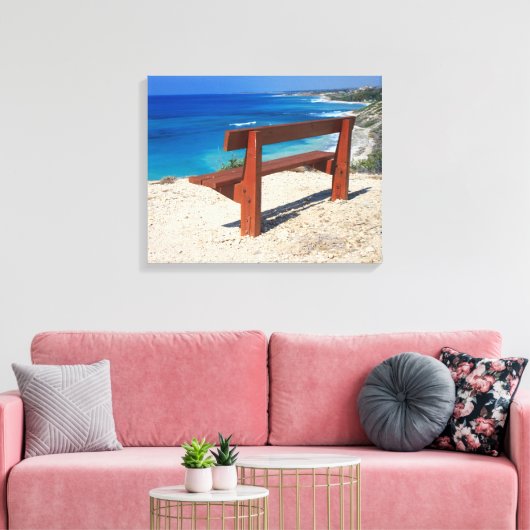 Seeblick Leinwanddruck (Insitu (Wohnzimmer))