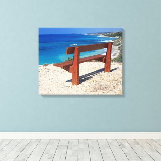 Seeblick Leinwanddruck (Insitu (Holzboden))