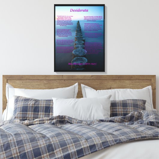 Seeblick Leinwanddruck (Insitu (Schlafzimmer))