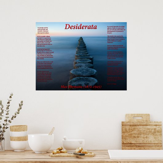 Seeblick Poster (Küche)