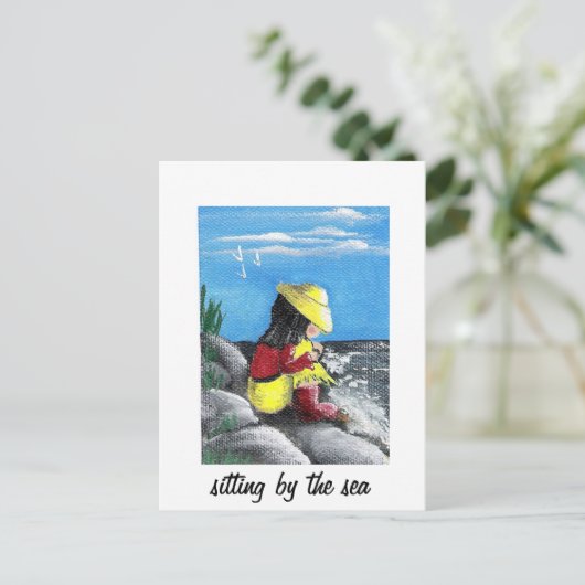 Seeblick Postkarte (Stehend Vorderseite)