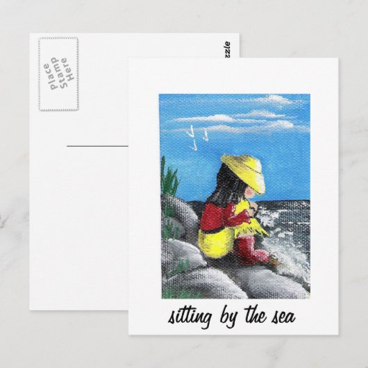 Seeblick Postkarte (Vorne/Hinten)