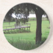 Seeblick Trockendock Getränkeuntersetzer (Vorne)