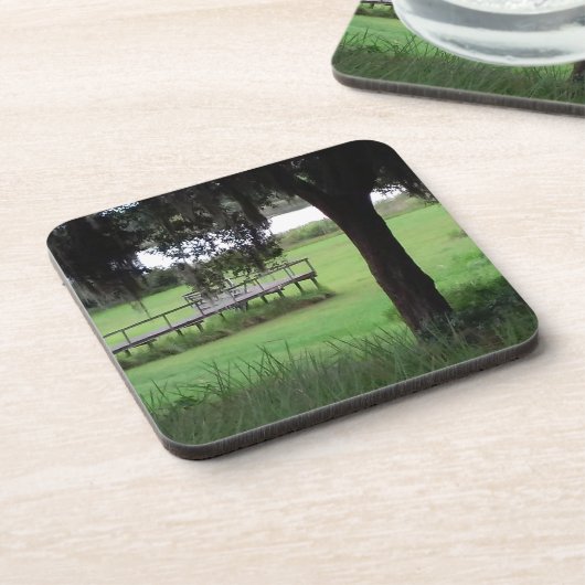 Seeblick Trockendock Getränkeuntersetzer (Linke Seite)