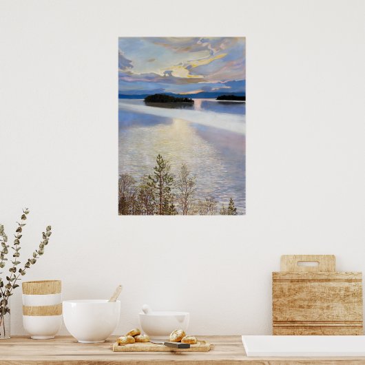 Seeblick von Akseli Gallen-Kallela Poster (Küche)