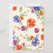 Seebliss-Verlobungs-Einladung Einladung (Rückseite)