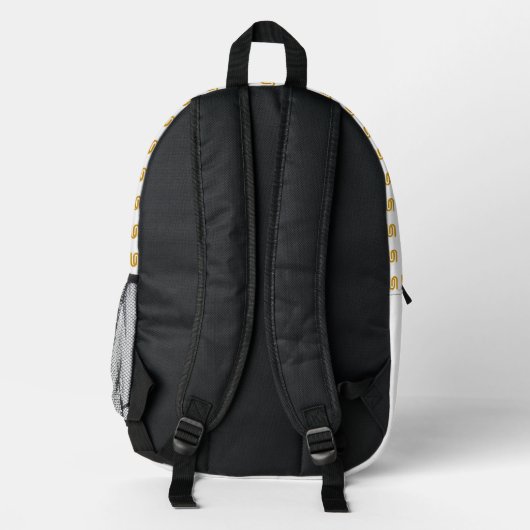 SEEBOOS BEDRUCKTER RUCKSACK (Rückseite)