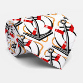 Seebootfahrt-Entwurfs-Sommer-Krawatte Krawatte (Gerollt)