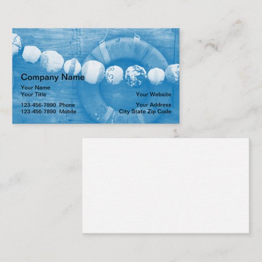 Seebootfahrt-Visitenkarten Visitenkarte (Vorne/Hinten)