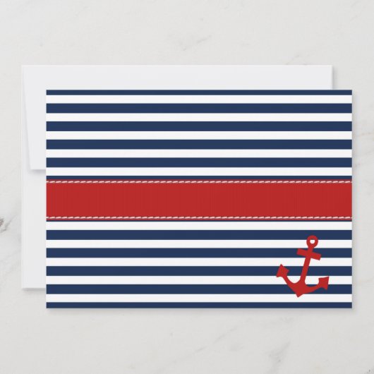 SeeBrautparty-oder Baby-Duschen-Einladung Einladung (Rückseite)