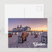 Seebrücke Ahlbeck, Usedom, Deutschland Postkarte (Vorne/Hinten)