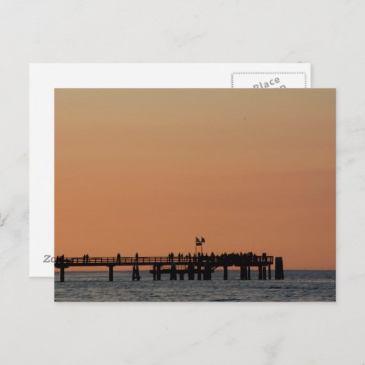 Seebrücke Postkarte (Vorne/Hinten)