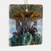 Seebrunnen am Platz de la Concorde - Paris Keramikornament (Rechts)