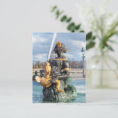 Seebrunnen am Platz de la Concorde - Paris Postkarte (Stehend Vorderseite)