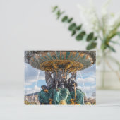 Seebrunnen am Platz de la Concorde - Paris Postkarte (Stehend Vorderseite)